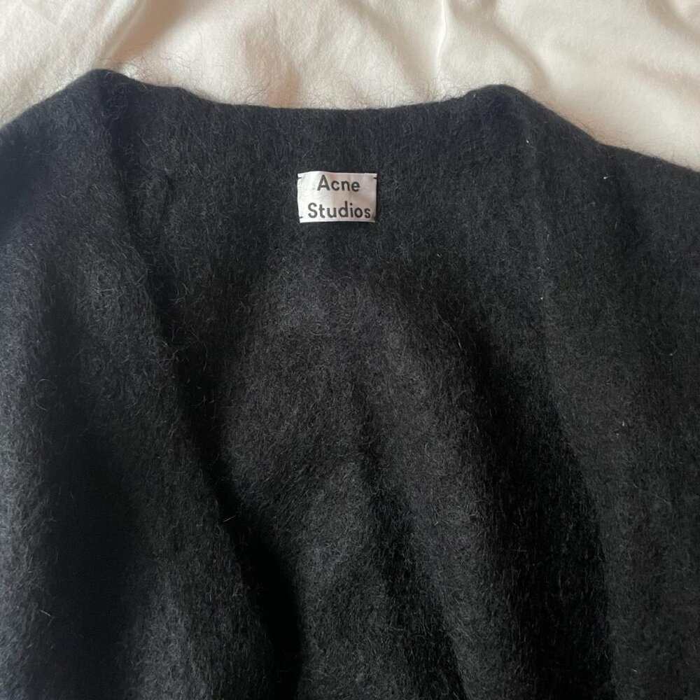 Acne Studios Black 100% Mohair Sweater, Size M